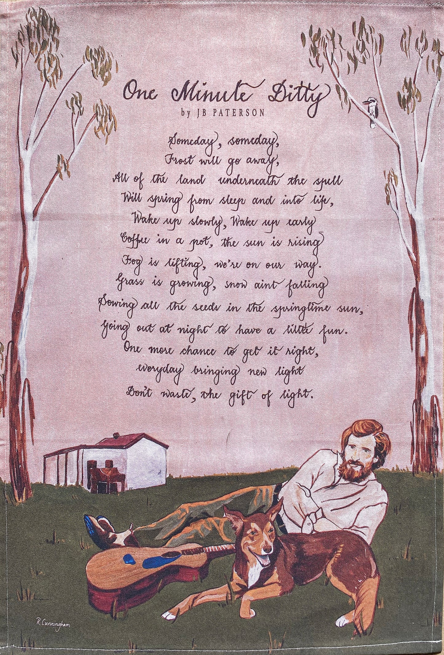 Tea Towel ~ One Minute Ditty ~ JB Paterson