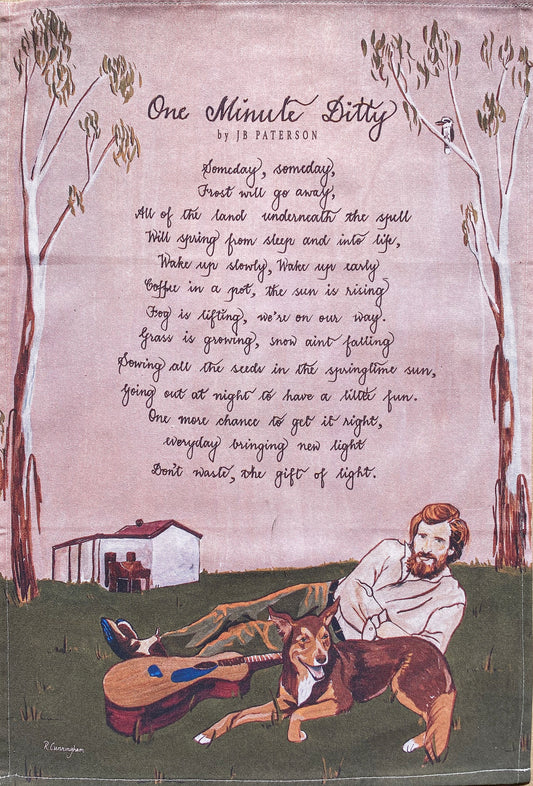 Tea Towel ~ One Minute Ditty ~ JB Paterson